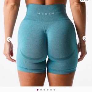 Nvgtn Teal Contour Shorts